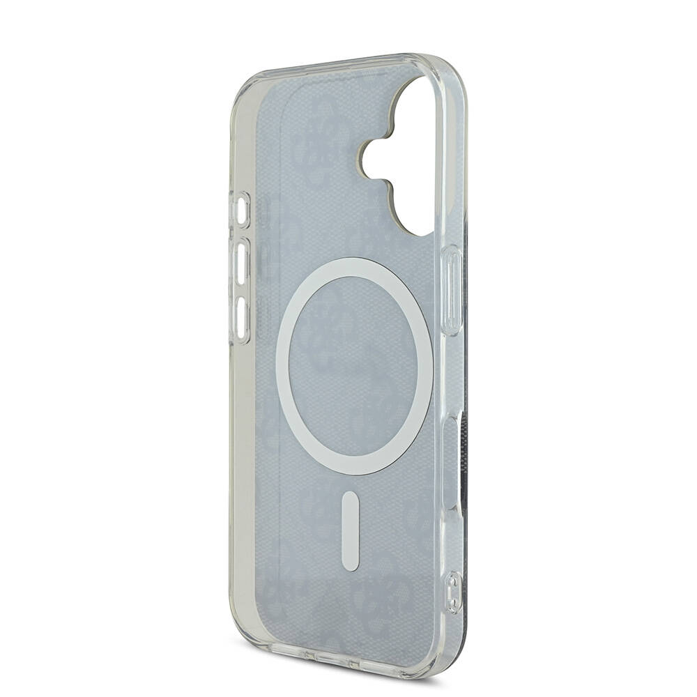 Apple iPhone 16 Plus Kılıf Guess Orjinal Lisanslı M-safe Şarj Özellikli Yazı Logolu 4G Desenli Kapak - Görsel 23