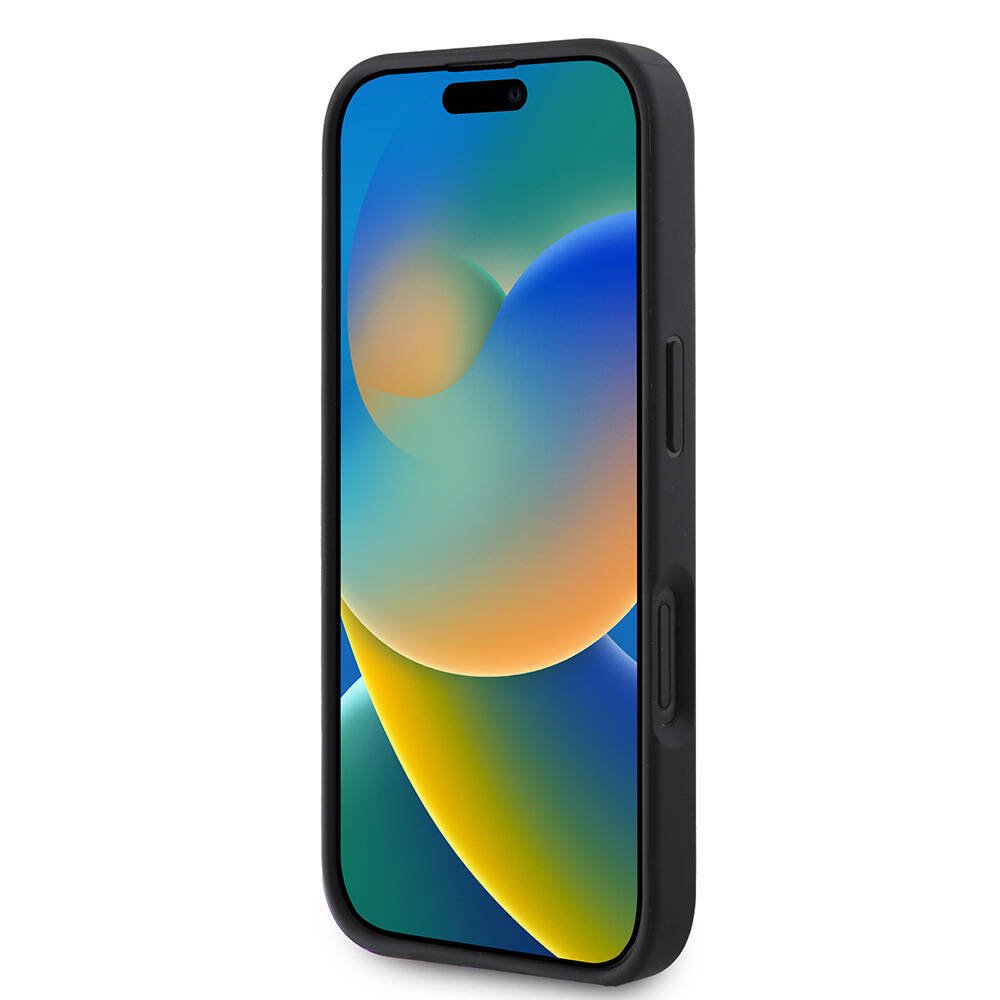 Apple iPhone 16 Plus Kılıf Guess Orjinal Lisanslı PU Deri 4G Desenli Metal Büyük 4G ve Yazı Logolu Kapak - Görsel 5