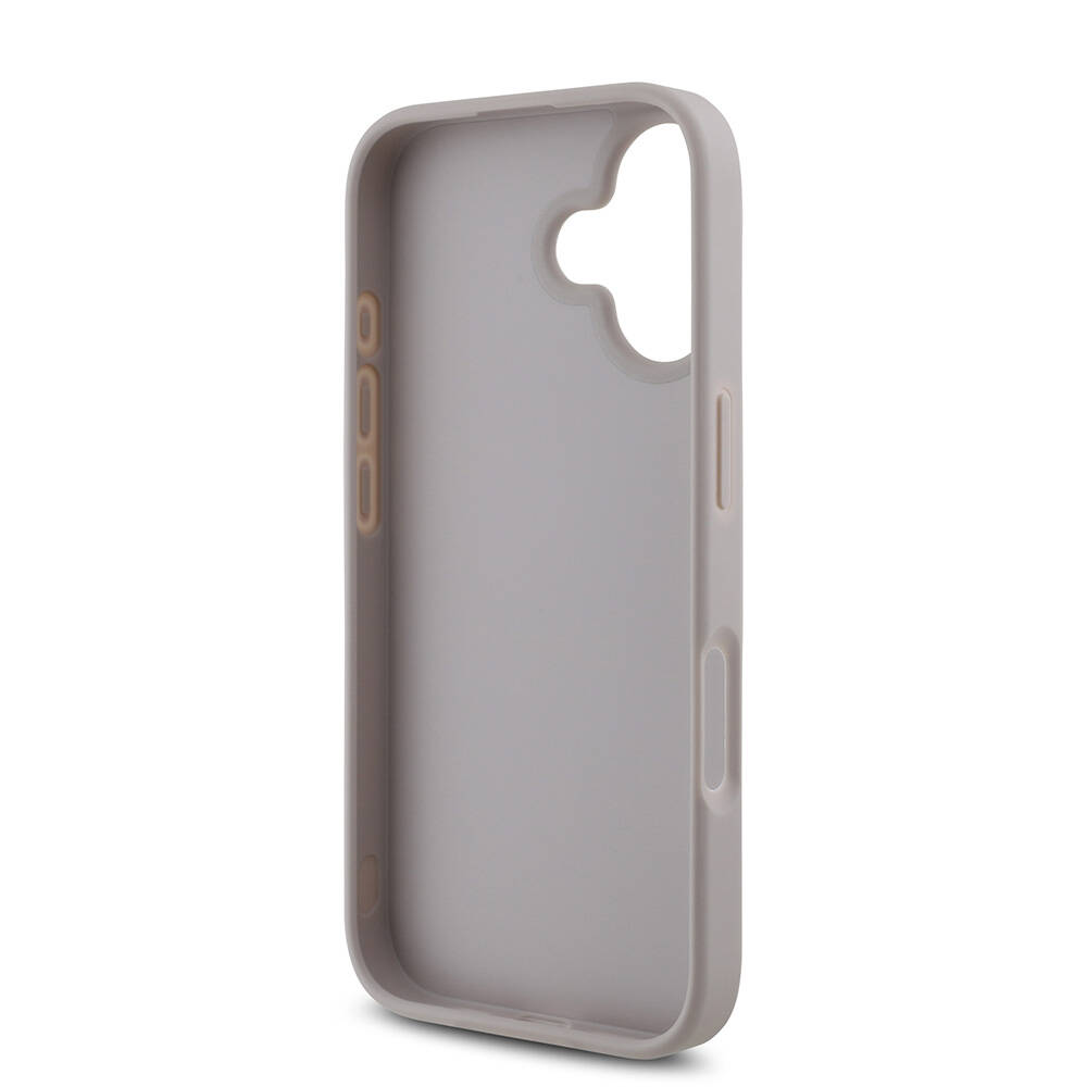 Apple iPhone 16 Plus Kılıf Guess Orjinal Lisanslı PU Deri 4G Desenli Metal Büyük 4G ve Yazı Logolu Kapak - Görsel 22