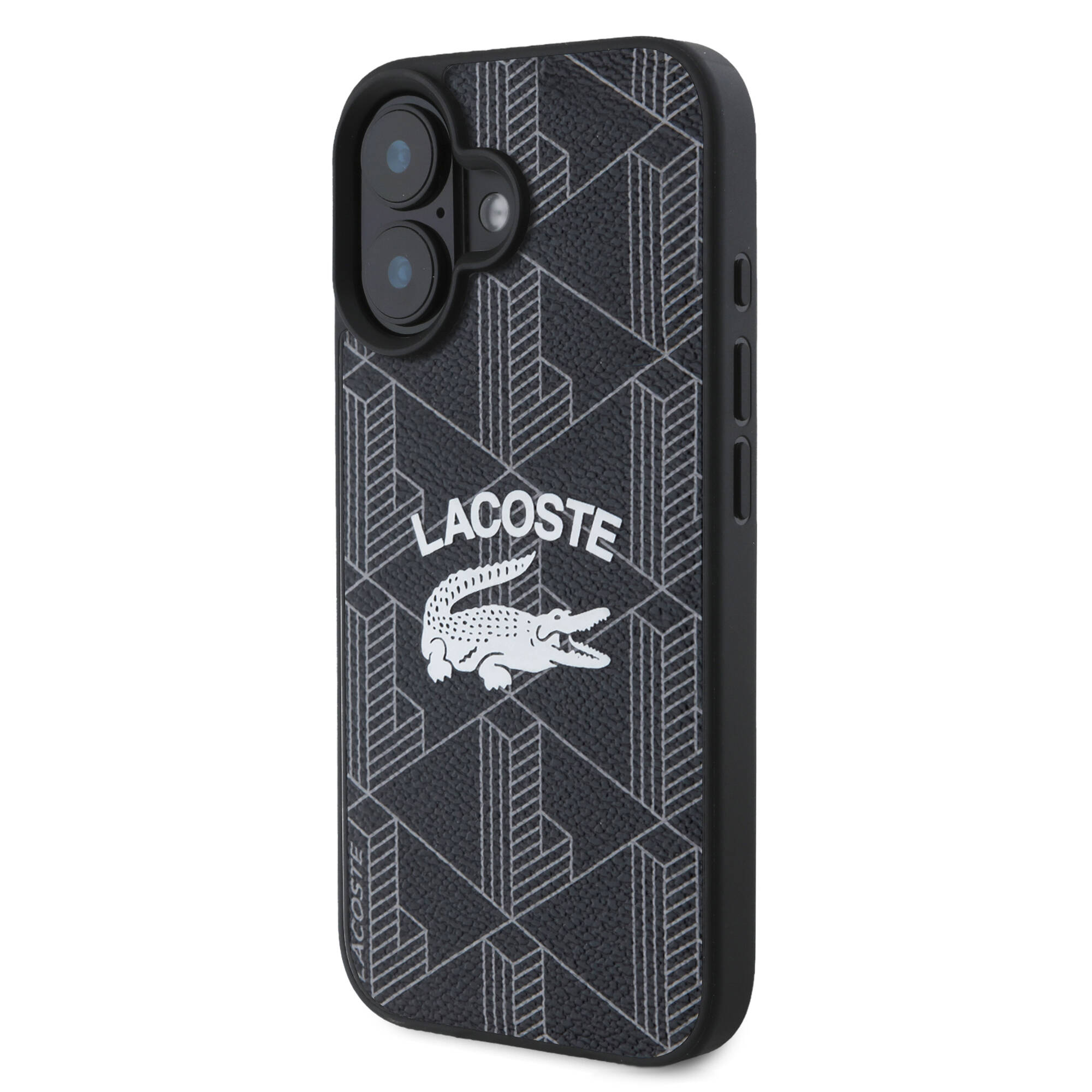 Apple iPhone 16 Plus Kılıf Lacoste Orjinal Lisanslı M-safe Şarj Özellikli Mono Vintage Logo Kapak - Görsel 2
