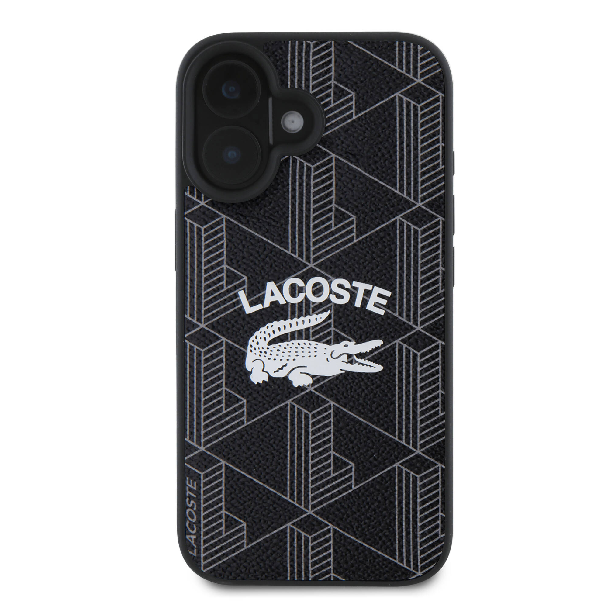 Apple iPhone 16 Plus Kılıf Lacoste Orjinal Lisanslı M-safe Şarj Özellikli Mono Vintage Logo Kapak - Görsel 3