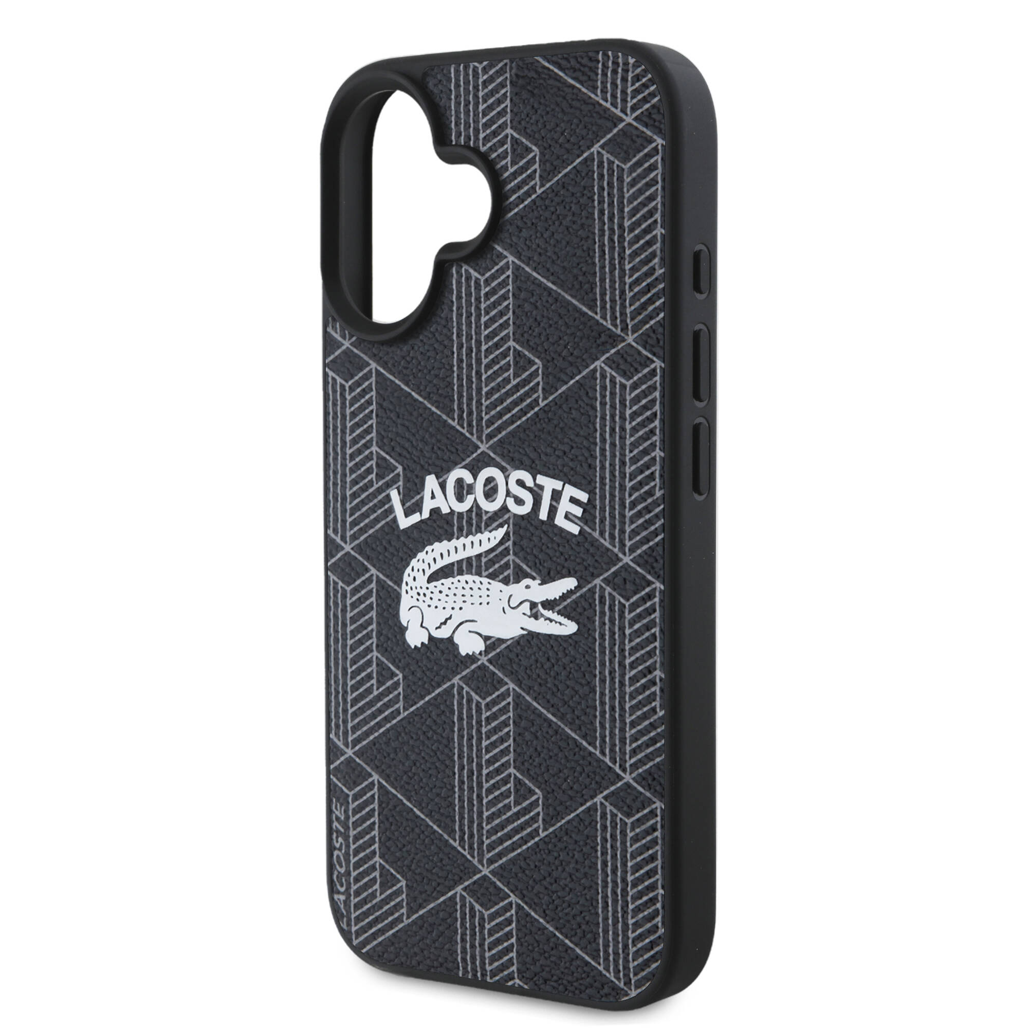 Apple iPhone 16 Plus Kılıf Lacoste Orjinal Lisanslı M-safe Şarj Özellikli Mono Vintage Logo Kapak - Görsel 6
