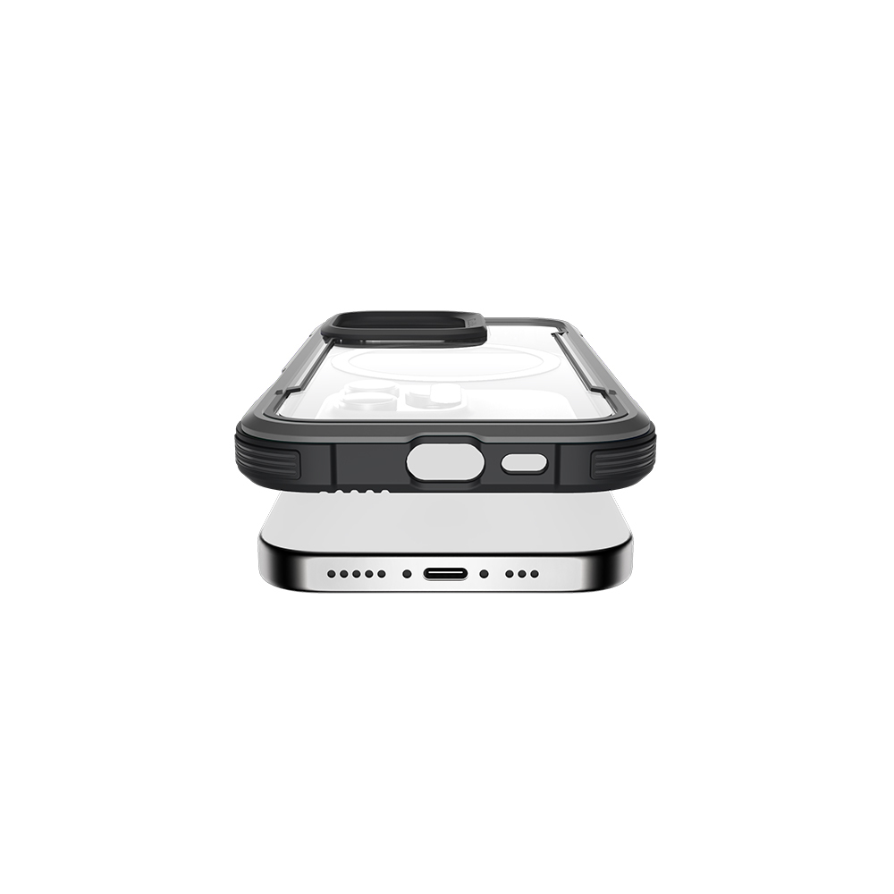 Apple iPhone 16 Pro Kılıf M-safe Şarj Özellikli Airbagli Raptic Shield Serisi Şeffaf Arka Yüzey Kapak - Görsel 32