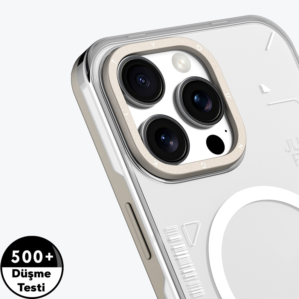 Apple iPhone 16 Pro Kılıf M-safe Şarj Özellikli Çıkarılabilir Arka Yüzeyli Youngkit Mecha Kapak - Görsel 2