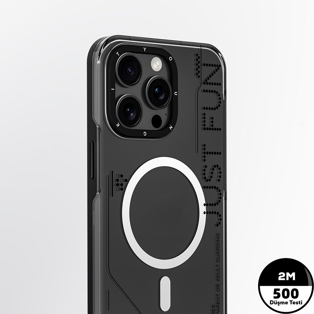 Apple iPhone 16 Pro Kılıf M-safe Şarj Özellikli Çıkarılabilir Arka Yüzeyli Youngkit Mecha Kapak - Görsel 10