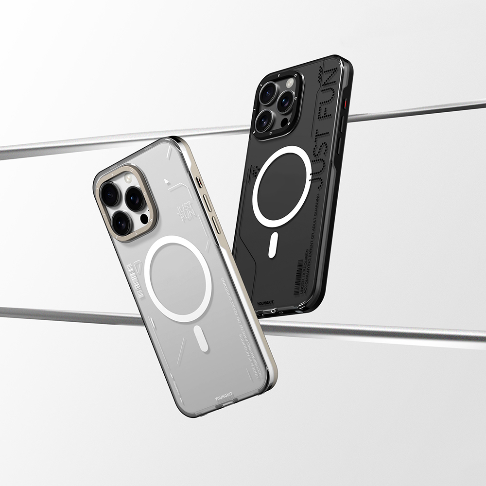 Apple iPhone 16 Pro Kılıf M-safe Şarj Özellikli Çıkarılabilir Arka Yüzeyli Youngkit Mecha Kapak - Görsel 16