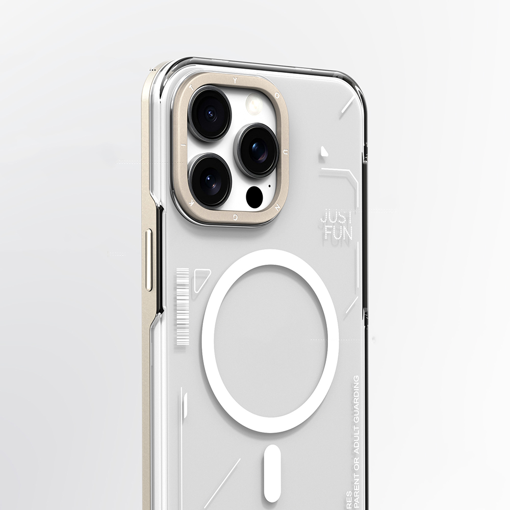 Apple iPhone 16 Pro Kılıf M-safe Şarj Özellikli Çıkarılabilir Arka Yüzeyli Youngkit Mecha Kapak - Görsel 7