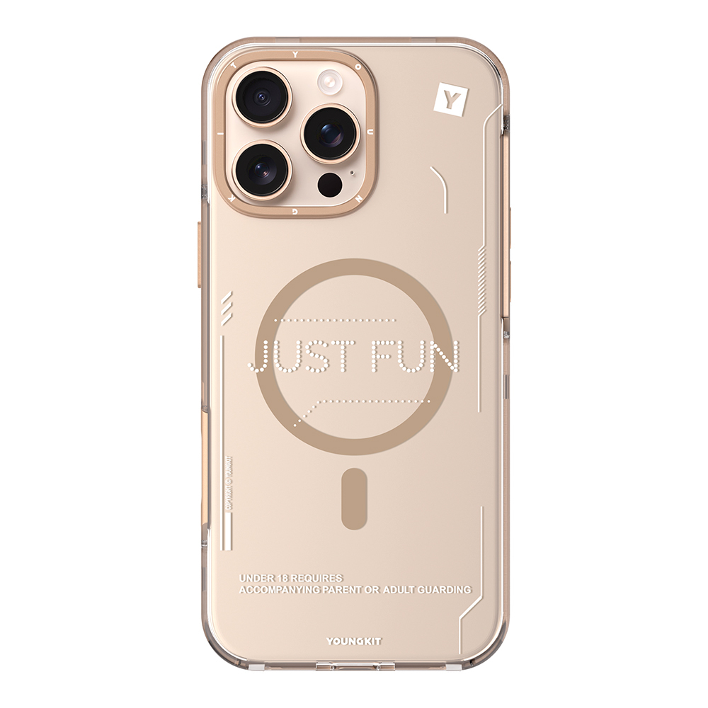 Apple iPhone 16 Pro Kılıf M-safe Şarj Özellikli Çıkarılabilir Arka Yüzeyli Youngkit Mecha Kapak - Görsel 18