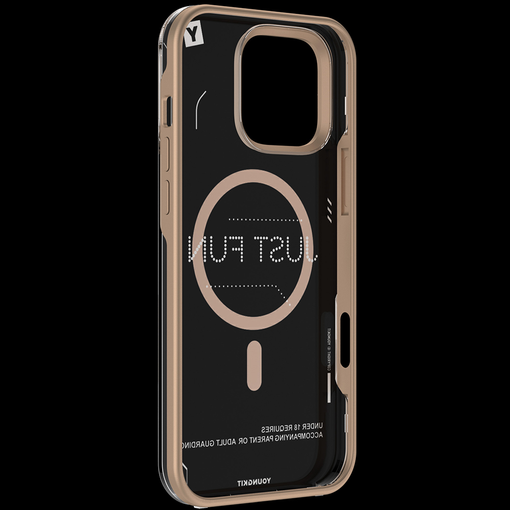 Apple iPhone 16 Pro Kılıf M-safe Şarj Özellikli Çıkarılabilir Arka Yüzeyli Youngkit Mecha Kapak - Görsel 21