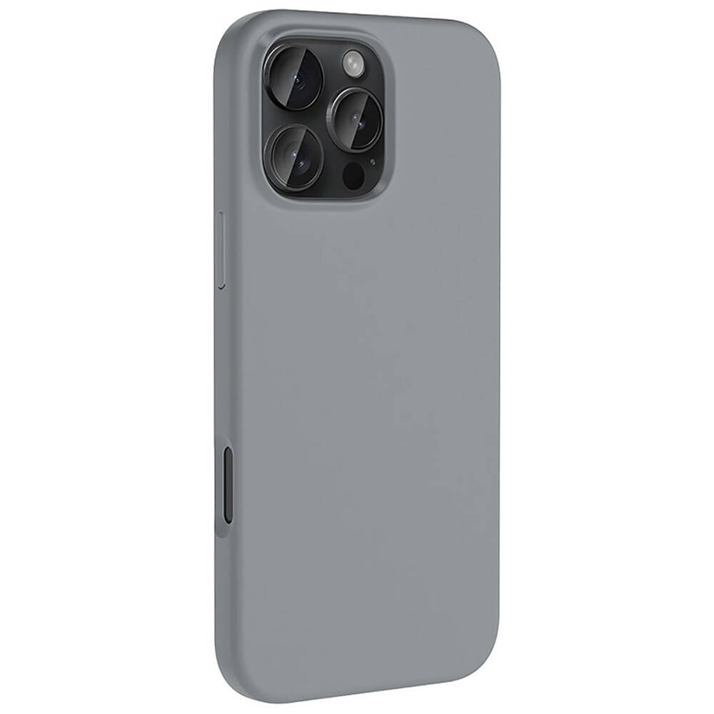 Apple iPhone 16 Pro Kılıf M-safe Şarj Özellikli Sıvı Teknolojili Silinebilir Sert Zore Kivi Kapak