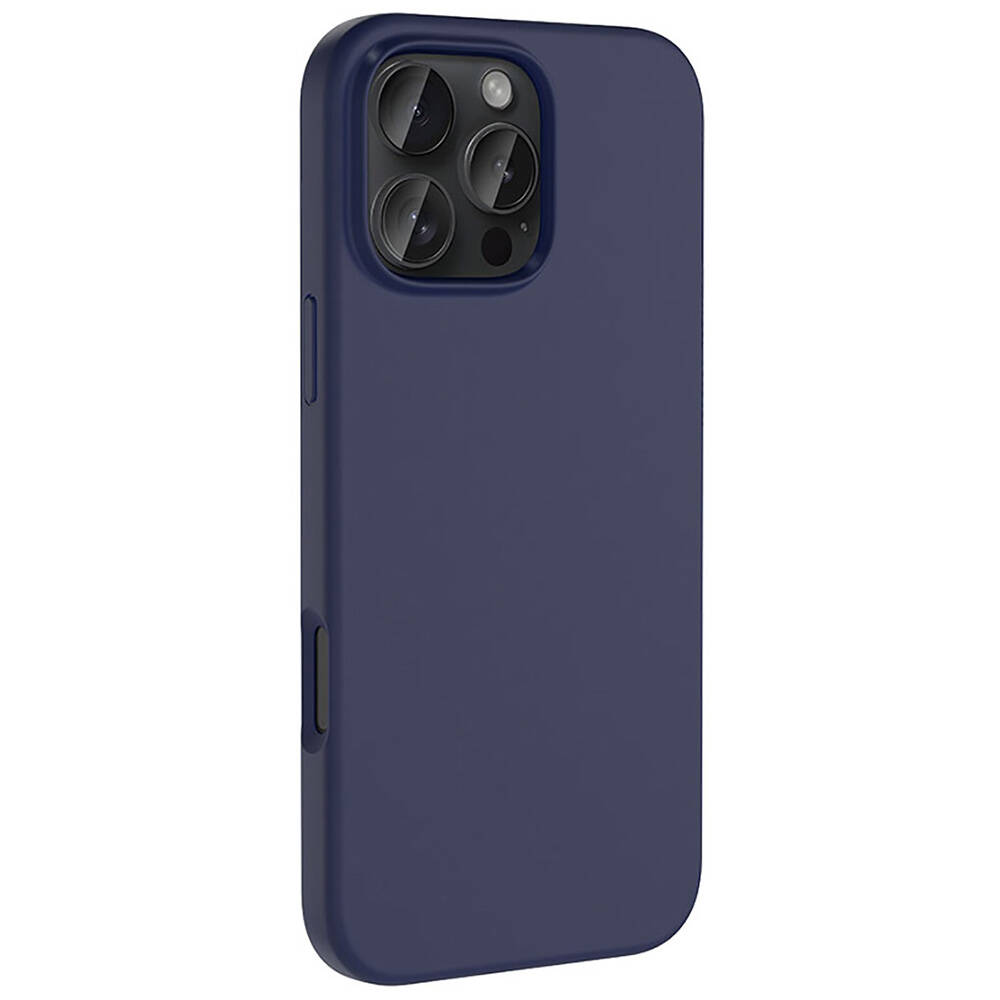 Apple iPhone 16 Pro Kılıf M-safe Şarj Özellikli Sıvı Teknolojili Silinebilir Sert Zore Kivi Kapak