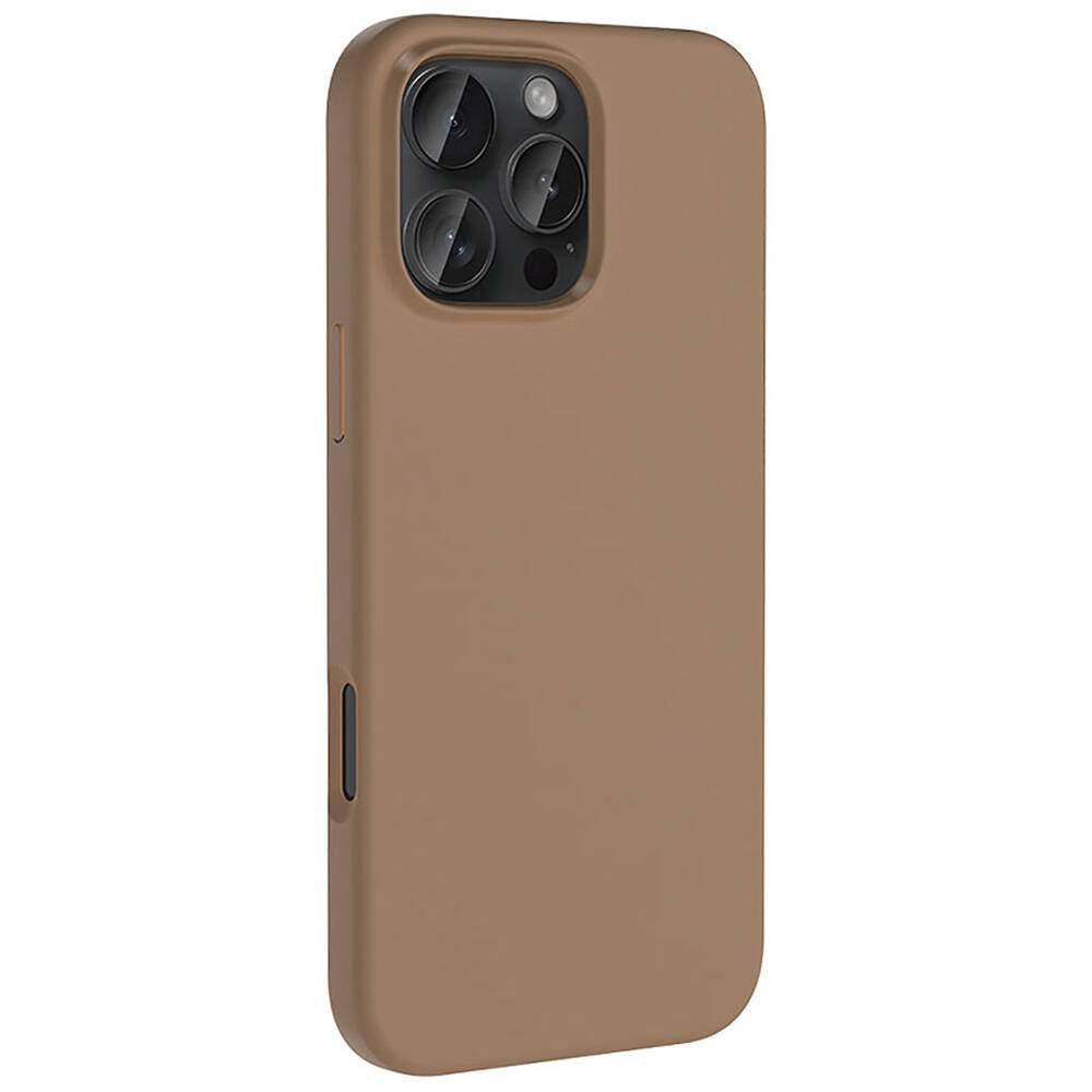Apple iPhone 16 Pro Kılıf M-safe Şarj Özellikli Sıvı Teknolojili Silinebilir Sert Zore Kivi Kapak