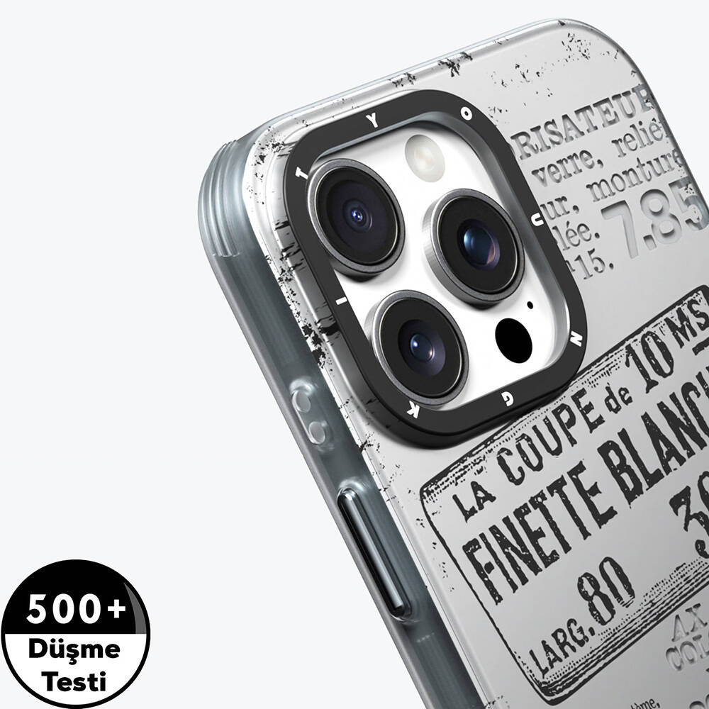 Apple iPhone 16 Pro Kılıf M-safe Şarj Özellikli Youngkit Literary Serisi Retro Magz Kapak - Görsel 3