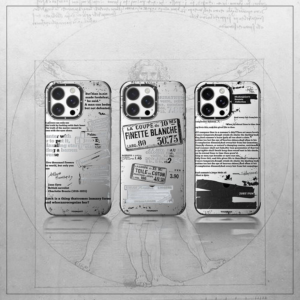 Apple iPhone 16 Pro Kılıf M-safe Şarj Özellikli Youngkit Literary Serisi Retro Magz Kapak - Görsel 4