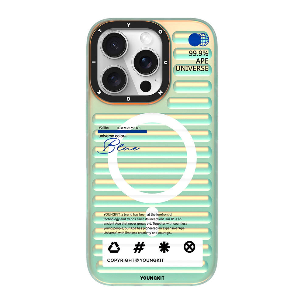 Apple iPhone 16 Pro M-safe Şarj Özellikli Youngkit Chameleon Serisi Kapak - Görsel 4