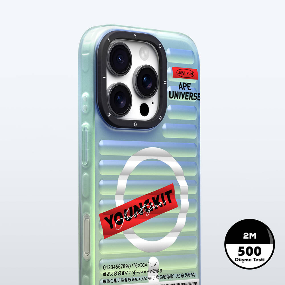 Apple iPhone 16 Pro M-safe Şarj Özellikli Youngkit Chameleon Serisi Kapak - Görsel 6