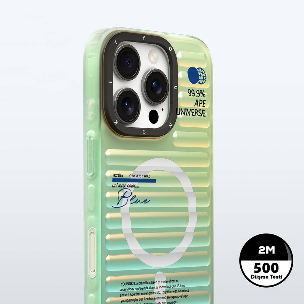 Apple iPhone 16 Pro M-safe Şarj Özellikli Youngkit Chameleon Serisi Kapak - Görsel 7