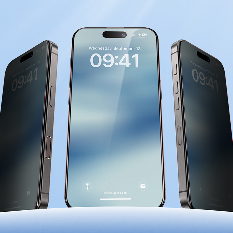 Apple iPhone 16 Pro Max Benks Ultra İnce Kenarlı Privacy Hayalet Ekran Koruyucu + Kolay Uygulama Aparatlı - Görsel 5