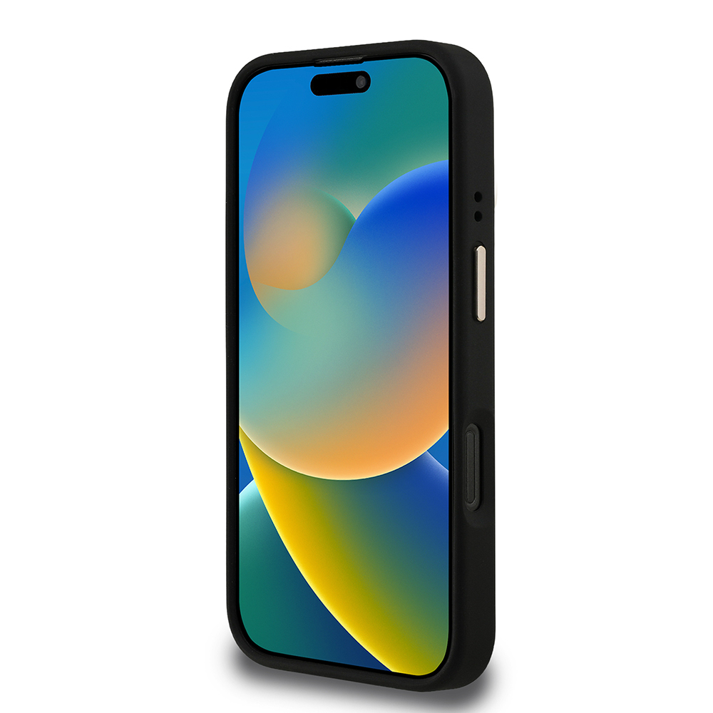 Apple iPhone 16 Pro Max Kılıf Guess Orjinal Lisanslı PU Deri 4G Desenli Metal Büyük 4G ve Yazı Logolu Kamera Standlı Kapak - Görsel 12
