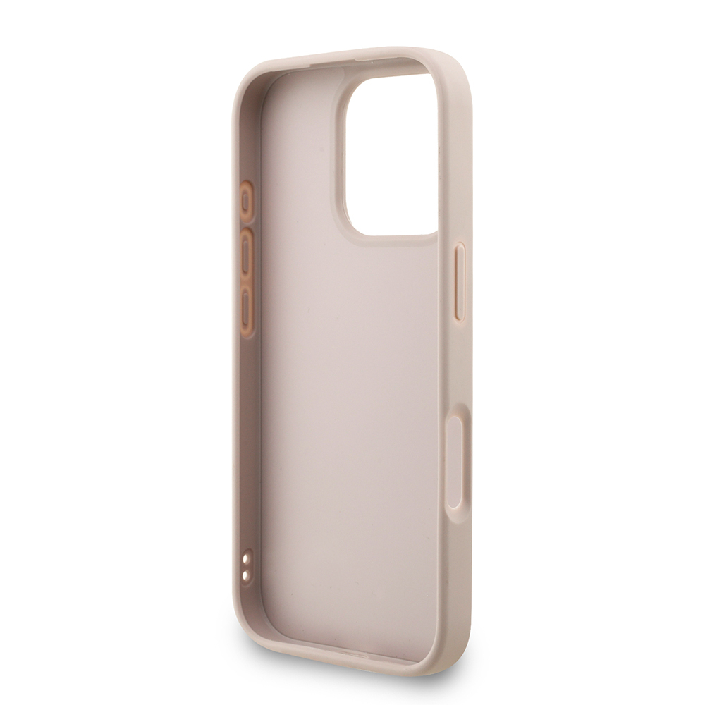 Apple iPhone 16 Pro Max Kılıf Guess Orjinal Lisanslı PU Deri Bilek Askı İpli Metal Büyük 4G ve Yazı Logolu Kapak - Görsel 14