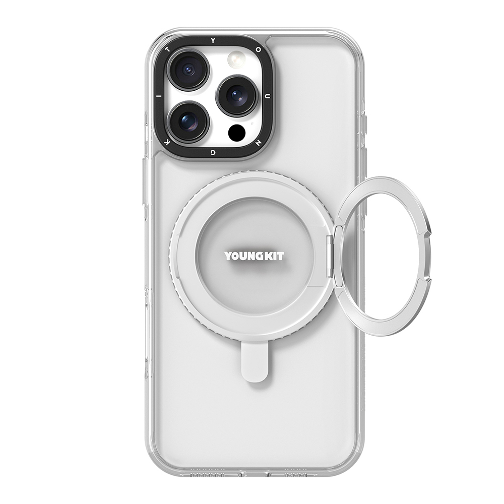 Apple iPhone 16 Pro Max Kılıf M-safe Şarj Özellikli Standlı Aksiyon Butonlu Youngkit Pivot Serisi Kapak