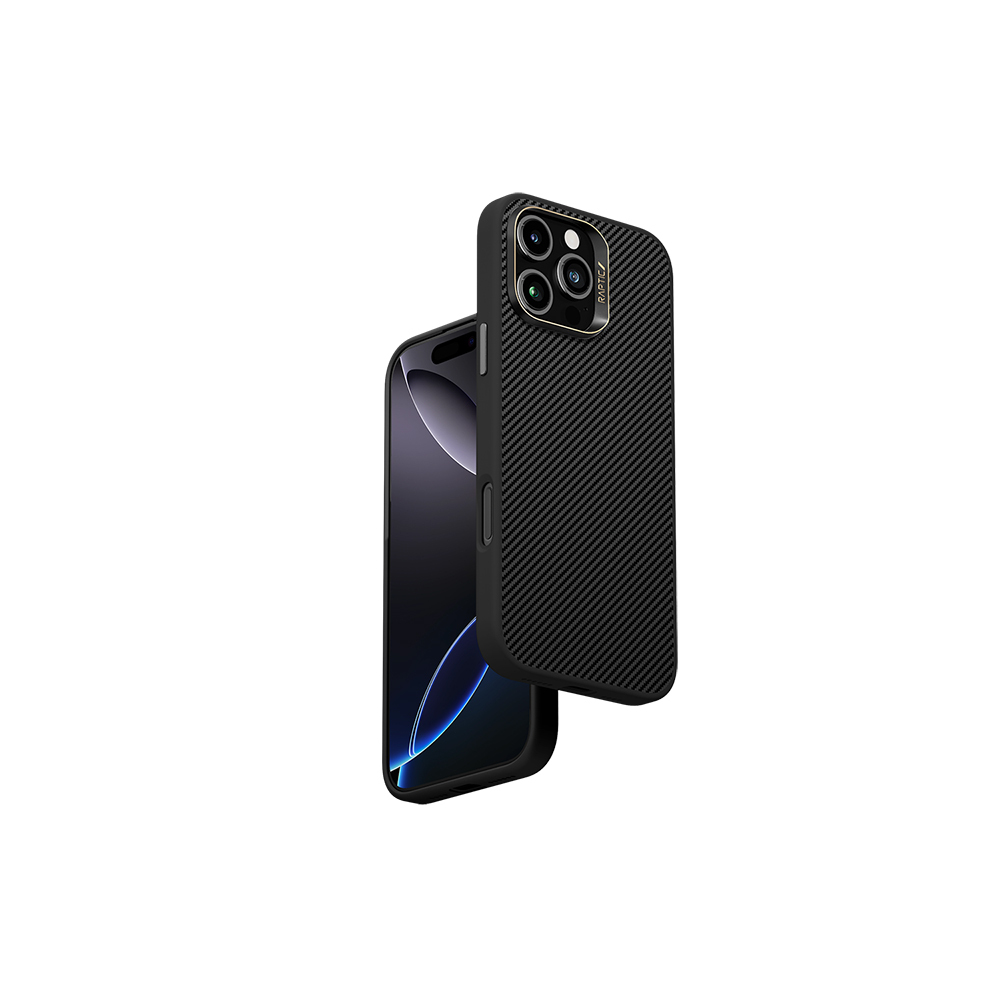 Apple iPhone 16 Pro Max Kılıf M-safe Şarj Özellikli 600D Metal Kamera Çerçeveli Raptic Aramid Fiber Serisi Kapak - Görsel 4