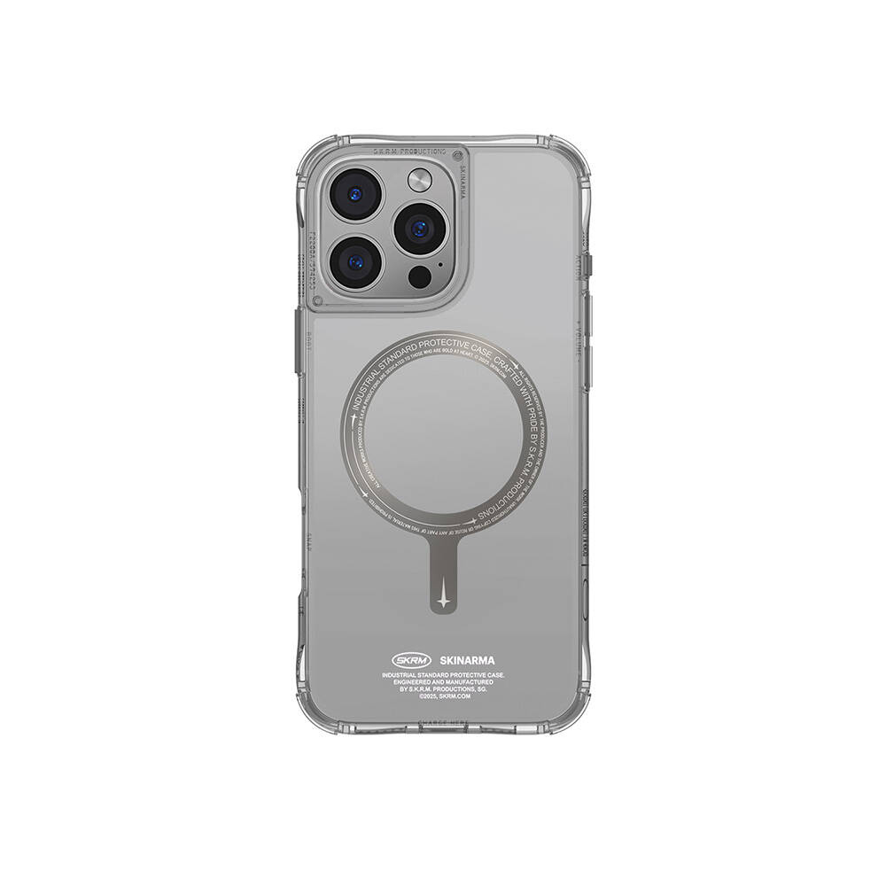 Apple iPhone 16 Pro Max Kılıf M-safe Şarj Özellikli Airbagli Şeffaf SkinArma Saido Prime Kapak