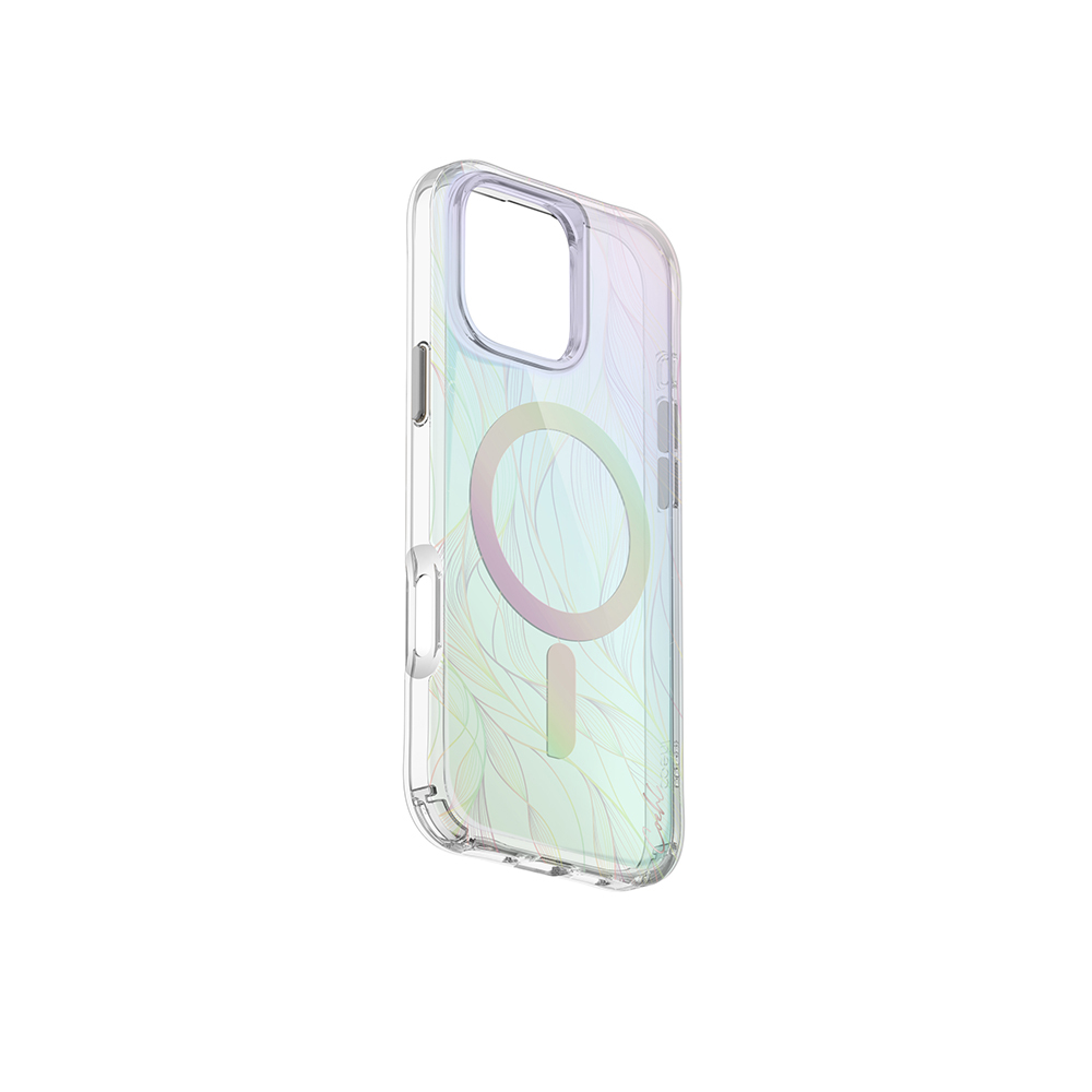 Apple iPhone 16 Pro Max Kılıf M-safe Şarj Özellikli Holografik Şeffaf Arka Yüzey Coehl Willow Kapak - Görsel 4