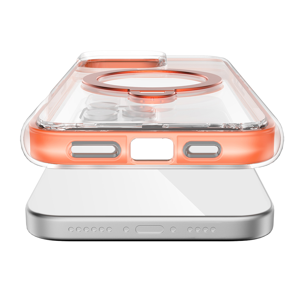 Apple iPhone 16 Pro Max Kılıf M-safe Şarj Özellikli Raptic AirJoy Serisi 360 Derece Dönebilen Standlı Kapak - Görsel 2