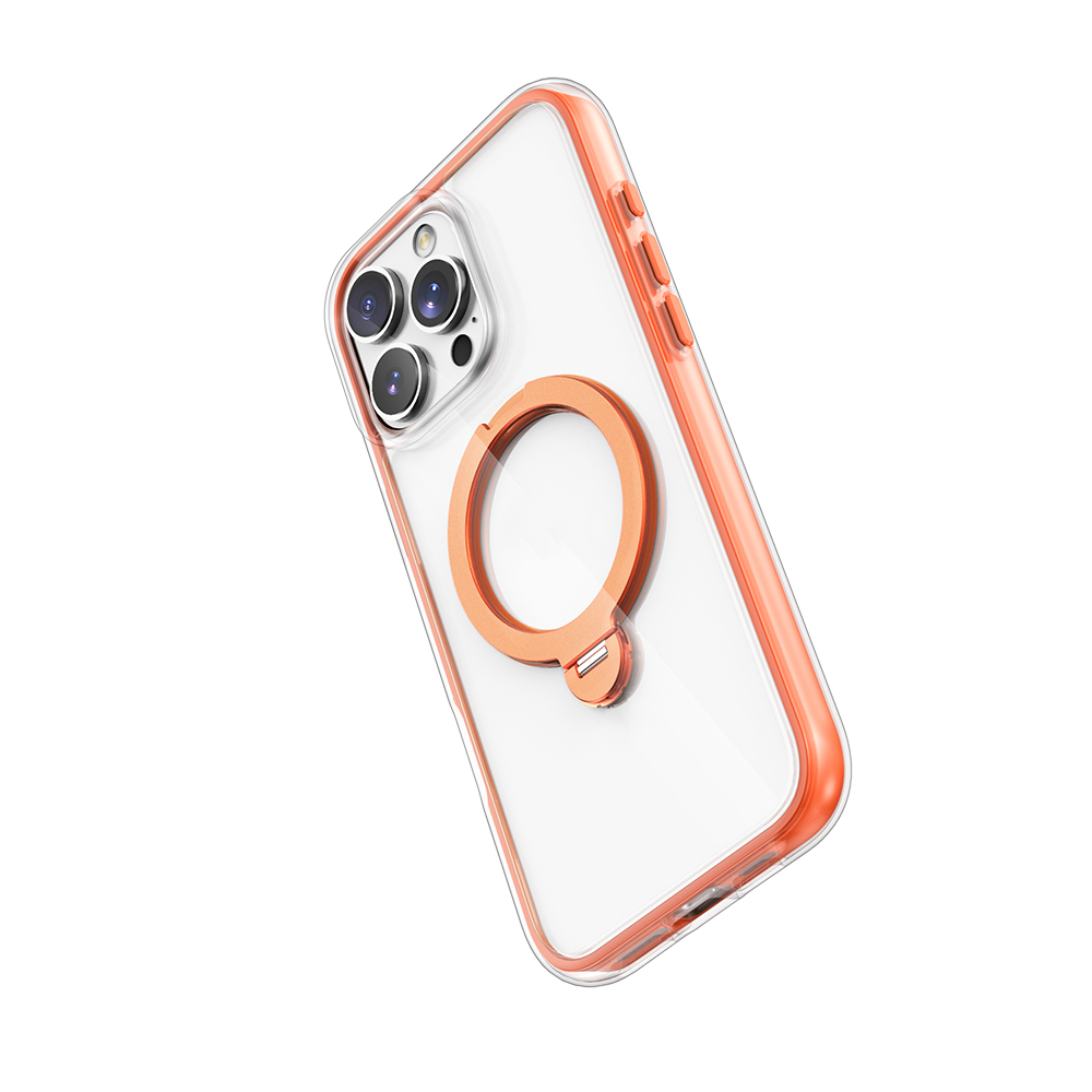 Apple iPhone 16 Pro Max Kılıf M-safe Şarj Özellikli Raptic AirJoy Serisi 360 Derece Dönebilen Standlı Kapak - Görsel 3