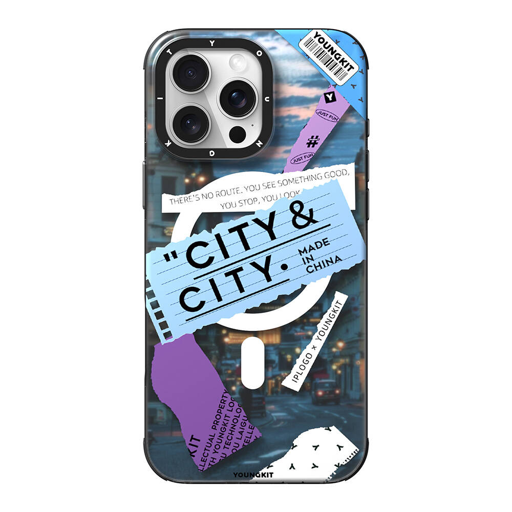 Apple iPhone 16 Pro Max Kılıf M-safe Şarj Özellikli Youngkit A-City Serisi Kapak