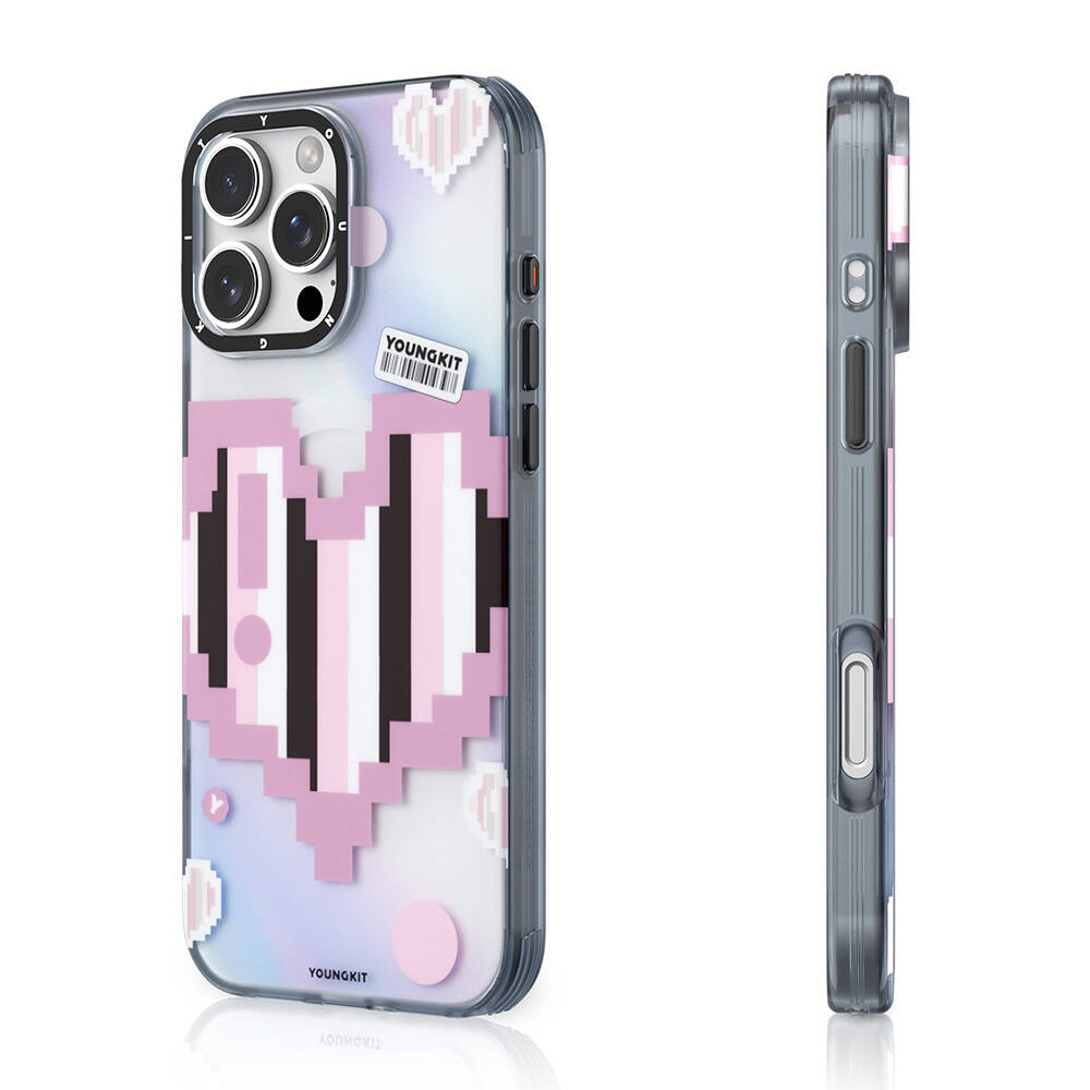 Apple iPhone 16 Pro Max Kılıf M-safe Şarj Özellikli Youngkit Love Serisi Kapak