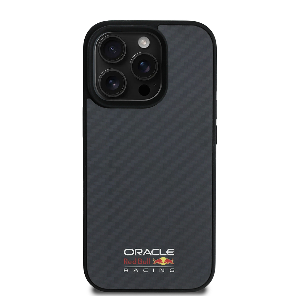 Apple iPhone 16 Pro Max Kılıf Redbull Orjinal Lisanslı M-safe Şarj Özellikli Karbon Fiber Tasarımlı Parlayan Logolu Kapak