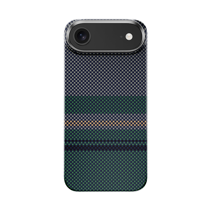 Apple iPhone 17 Air Kılıf M-safe Şarj Özellikli Karbon Fiber Tasarımlı Benks Aurora ArmorAir Kevlar Kapak
