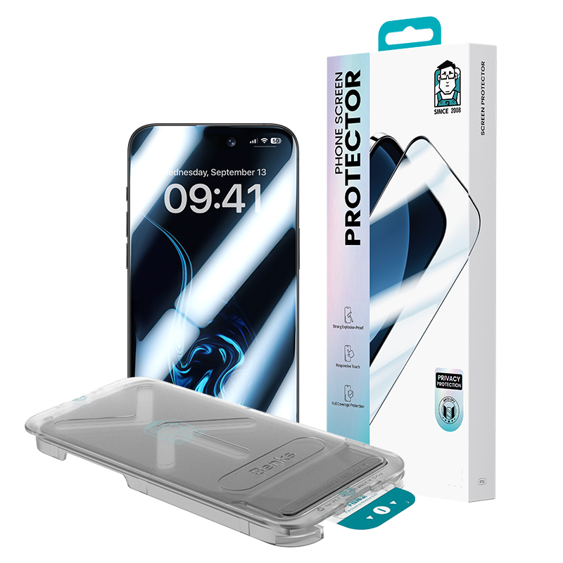 Apple iPhone 17 Benks Ultra Shield 0.3mm Privacy Ekran Koruyucu + Kolay Uygulama Aparatlı - Görsel 6