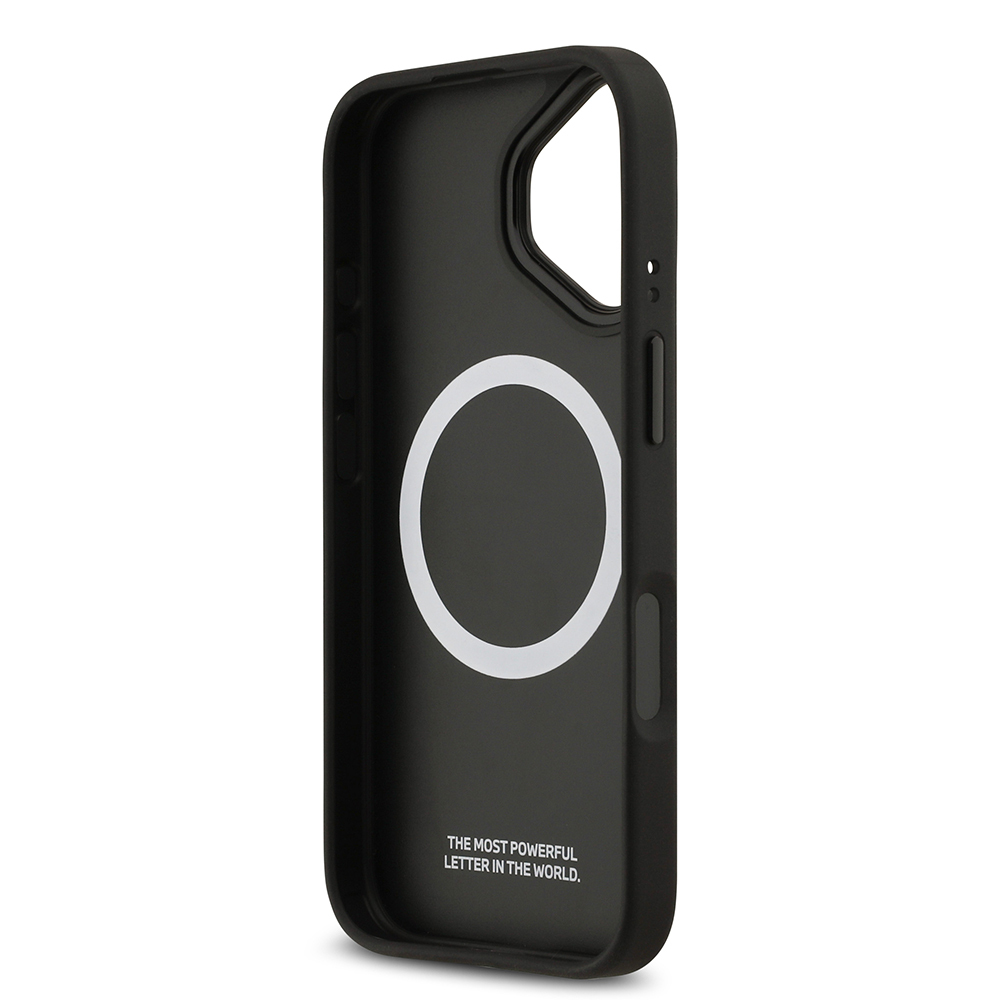 Apple iPhone 17 Kılıf BMW Orjinal Lisanslı M-safe Şarj Özellikli Metal BMW ve M Logolu PU Karbon Tasarımlı Kapak - Görsel 14