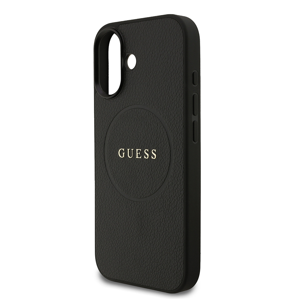 Apple iPhone 17 Kılıf Guess Orjinal Lisanslı M-safe Şarj Özellikli Yazı Logolu PU Deri Kapak