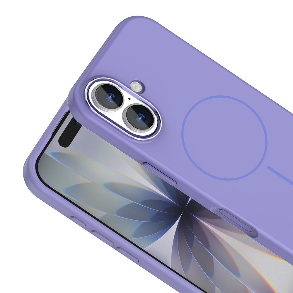 Apple iPhone 17 Kılıf M-Safe Şarj Özellikli Metal Kamera Çerçeveli Zore Edi Silikon Kapak