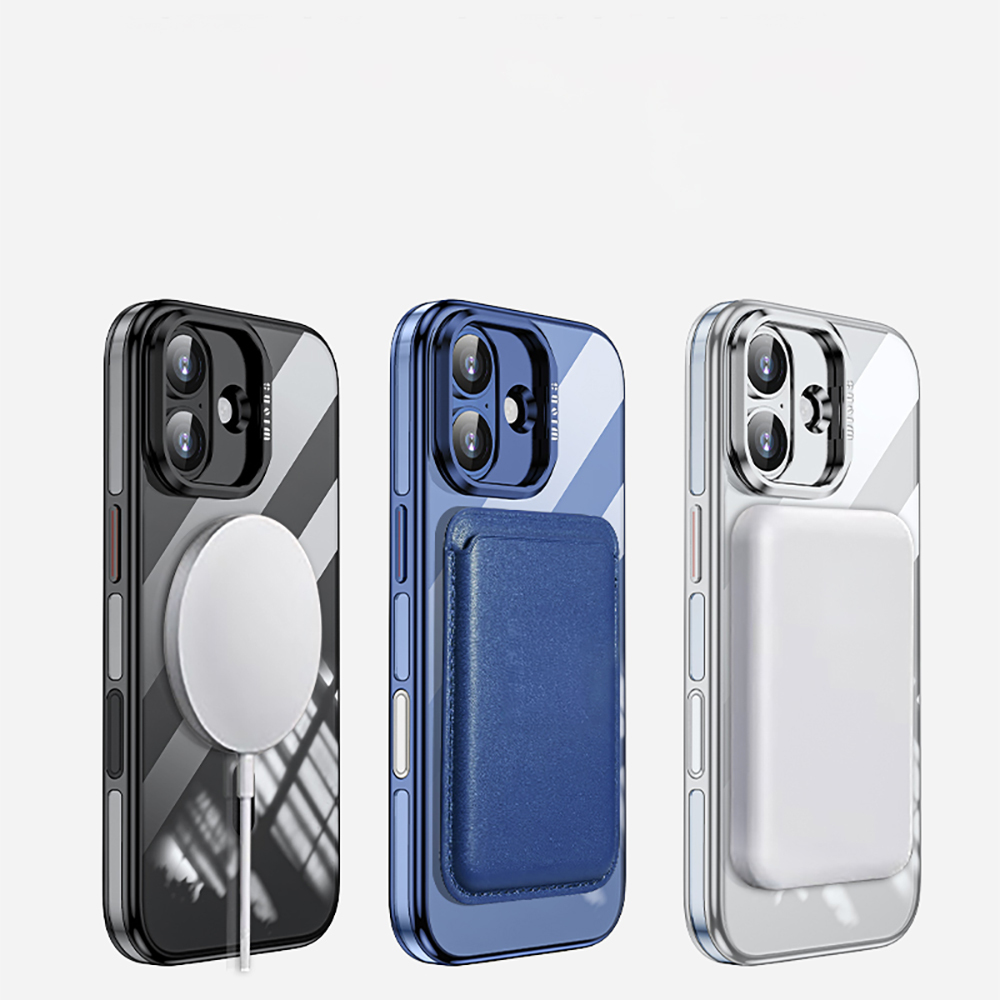 Apple iPhone 17 Kılıf M-safe Şarj Özellikli Wlons Standlı Efsane Kapak