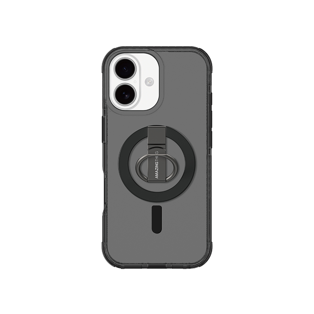 Apple iPhone 17 Kılıf M-safe Şarj Özellikli Yüzük Standlı Amazingthing Titan Pro Serisi Kapak