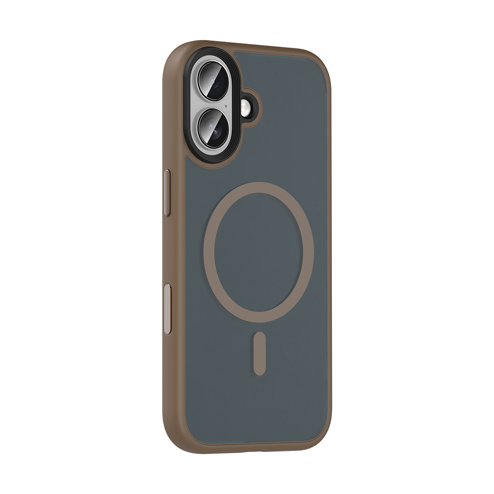 Apple iPhone 17 Kılıf Mat Arka Yüzey Wireless Şarj Özellikli Zore Flet M-safe Kapak