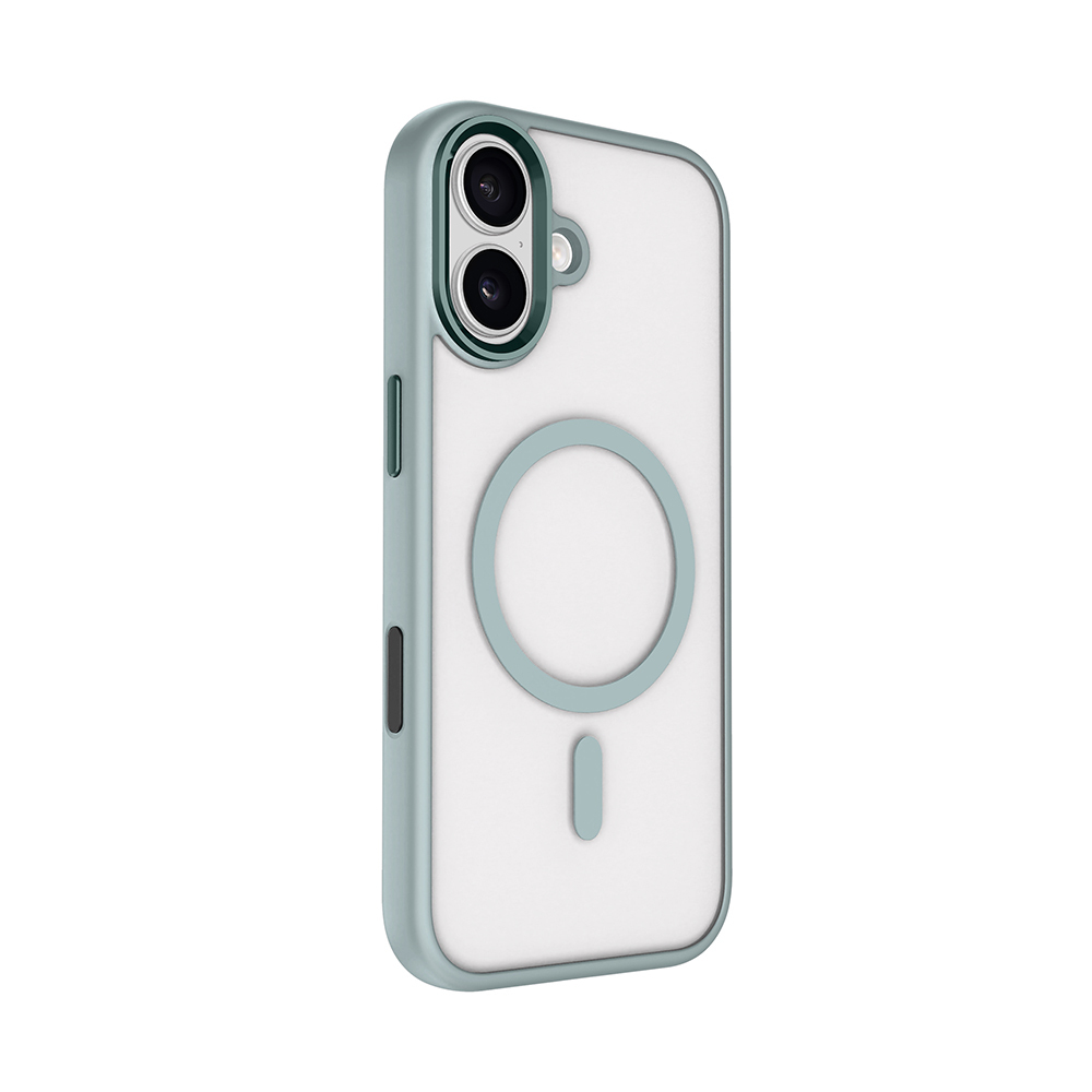 Apple iPhone 17 Kılıf Wireless Şarj Özellikli Zore Krom M-safe Silikon Kapak