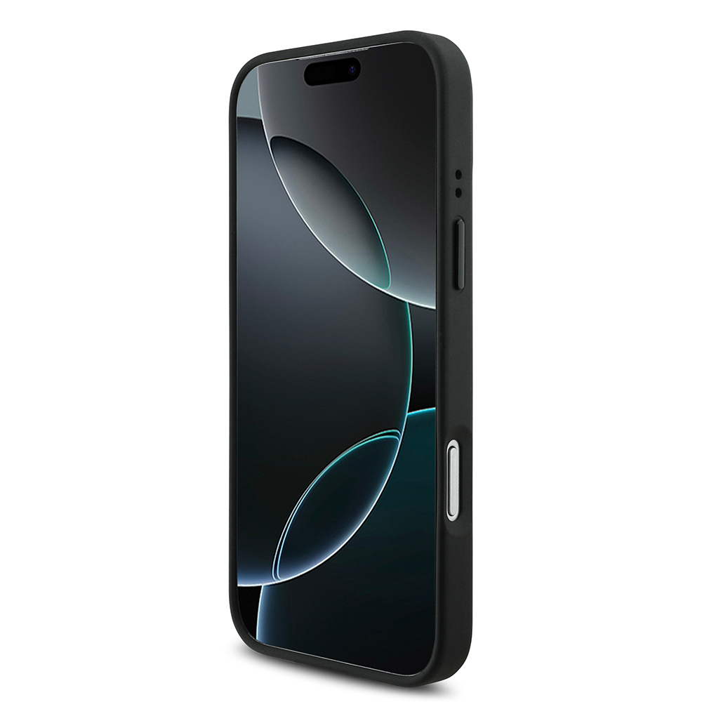 Apple iPhone 17 Pro Kılıf BMW Orjinal Lisanslı M-safe Şarj Özellikli Deri Arka Yüzey Metal Logolu Delikli Şerit Tasarımlı Kapak - Görsel 5