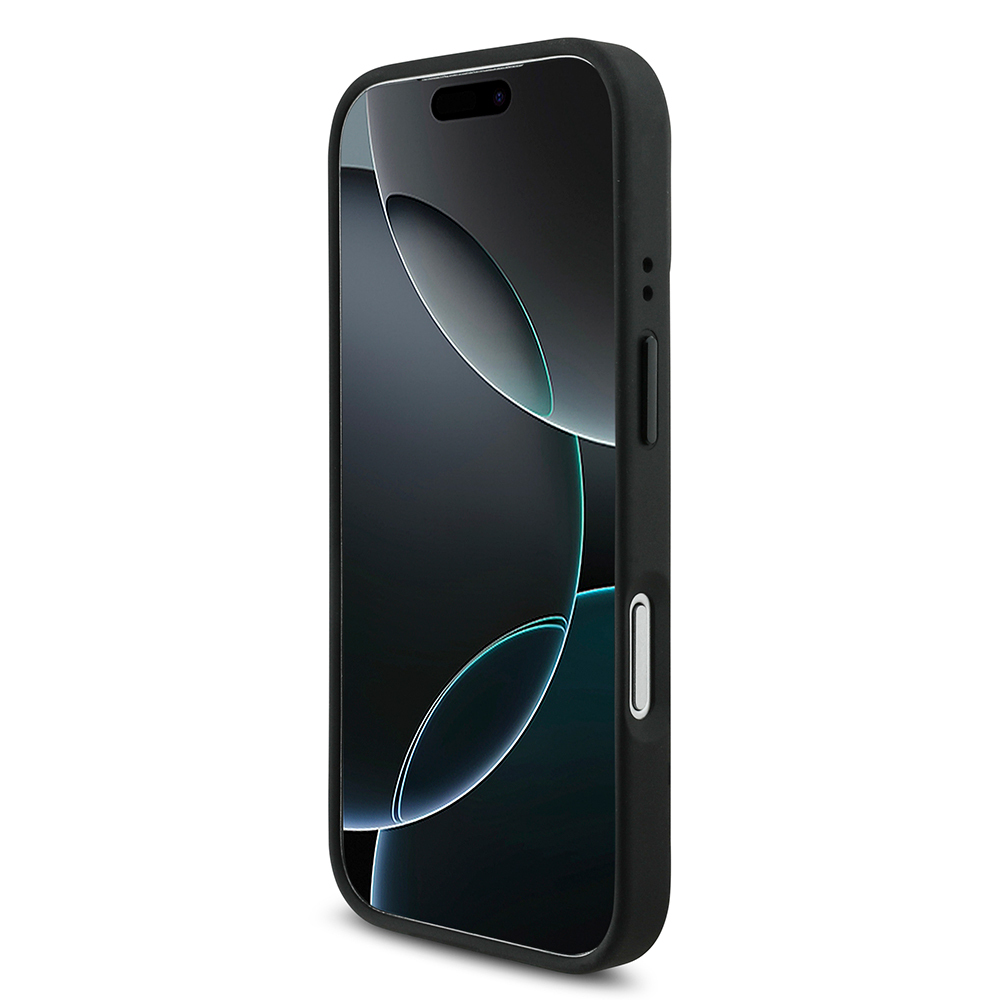 Apple iPhone 17 Pro Kılıf BMW Orjinal Lisanslı M-safe Şarj Özellikli Metal BMW ve M Logolu PU Karbon Tasarımlı Kapak - Görsel 4