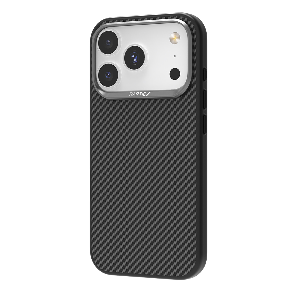 Apple iPhone 17 Pro Kılıf M-safe Şarj Özellikli 600D Metal Kamera Çerçeveli Raptic Aramid Fiber Serisi Kapak - Görsel 4