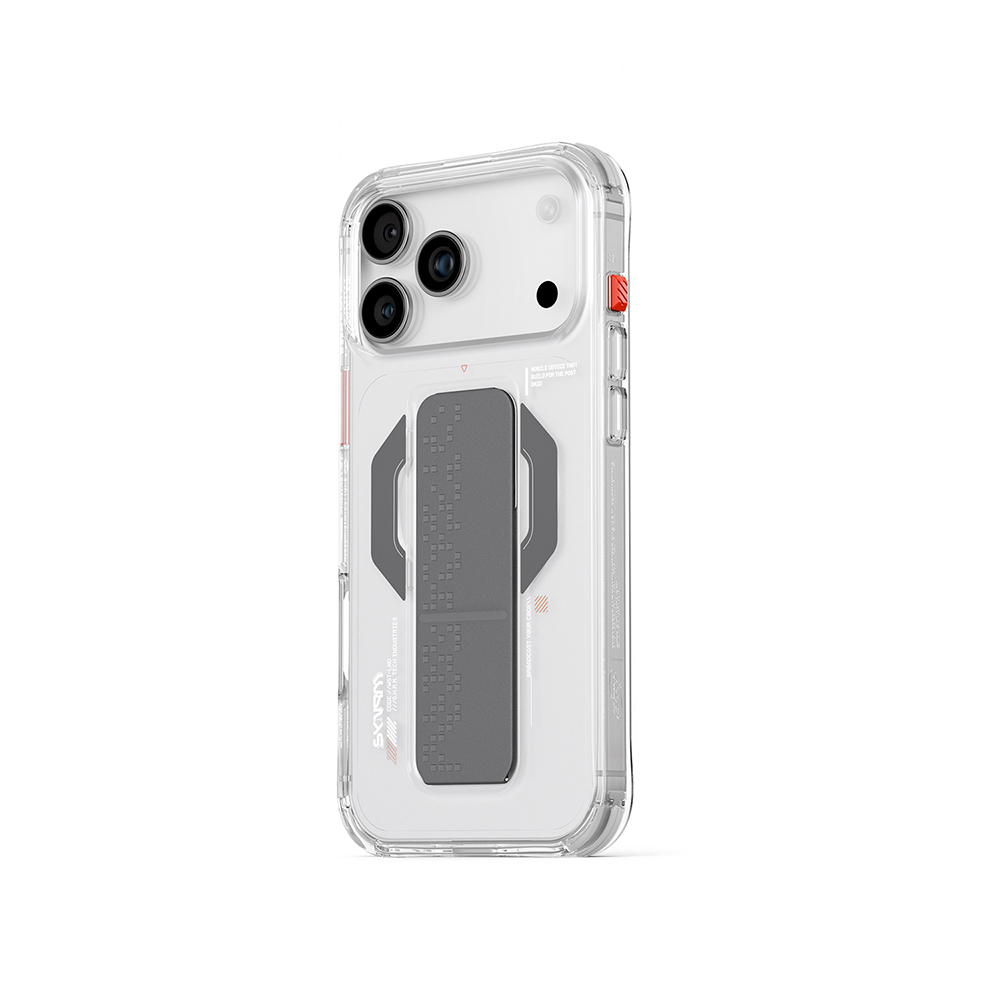 Apple iPhone 17 Pro Kılıf M-Safe Şarj Özellikli Airbag Tasarımlı Standlı Skinarma Haxa Kapak