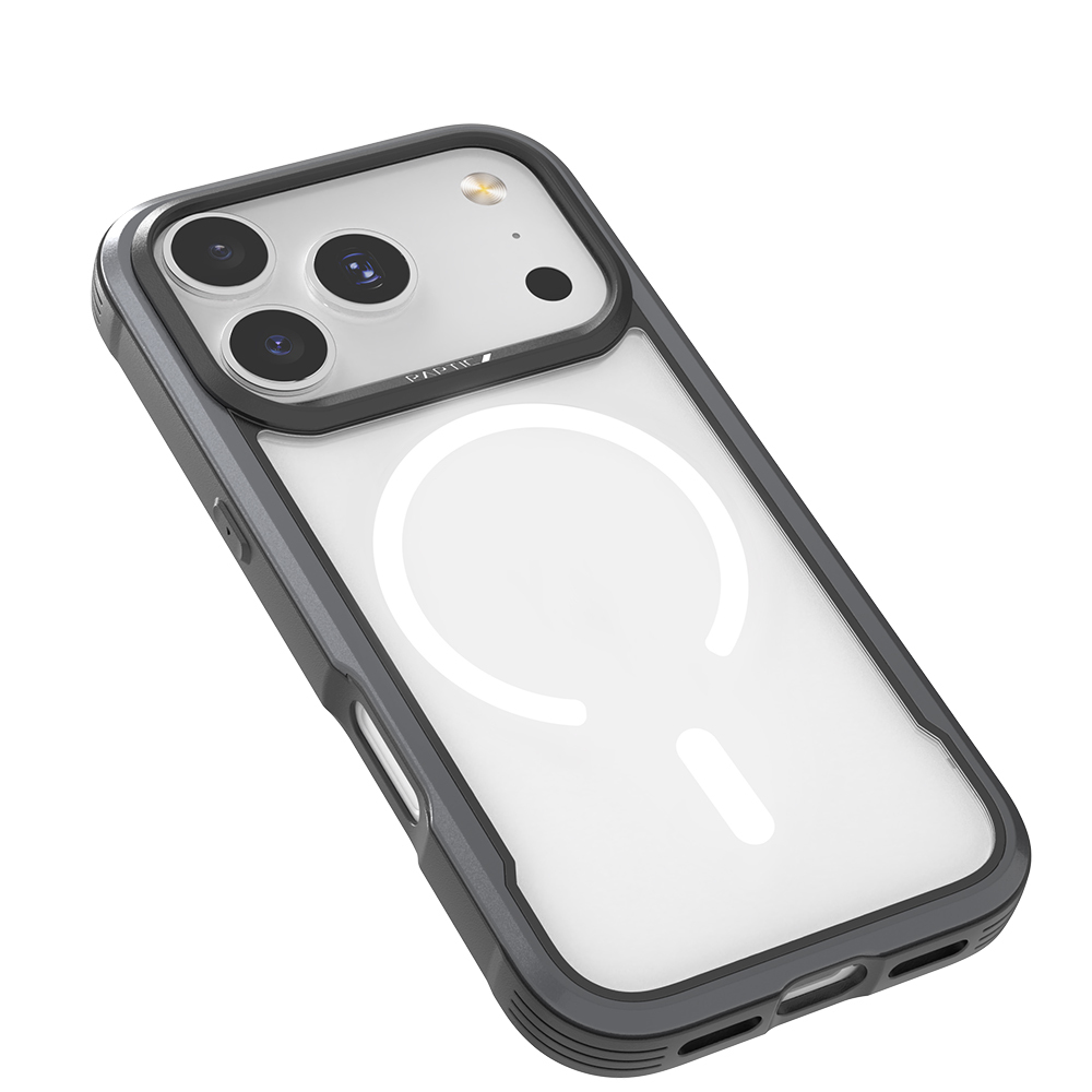Apple iPhone 17 Pro Kılıf M-safe Şarj Özellikli Airbagli Raptic Shield Serisi Şeffaf Arka Yüzey Kapak - Görsel 3
