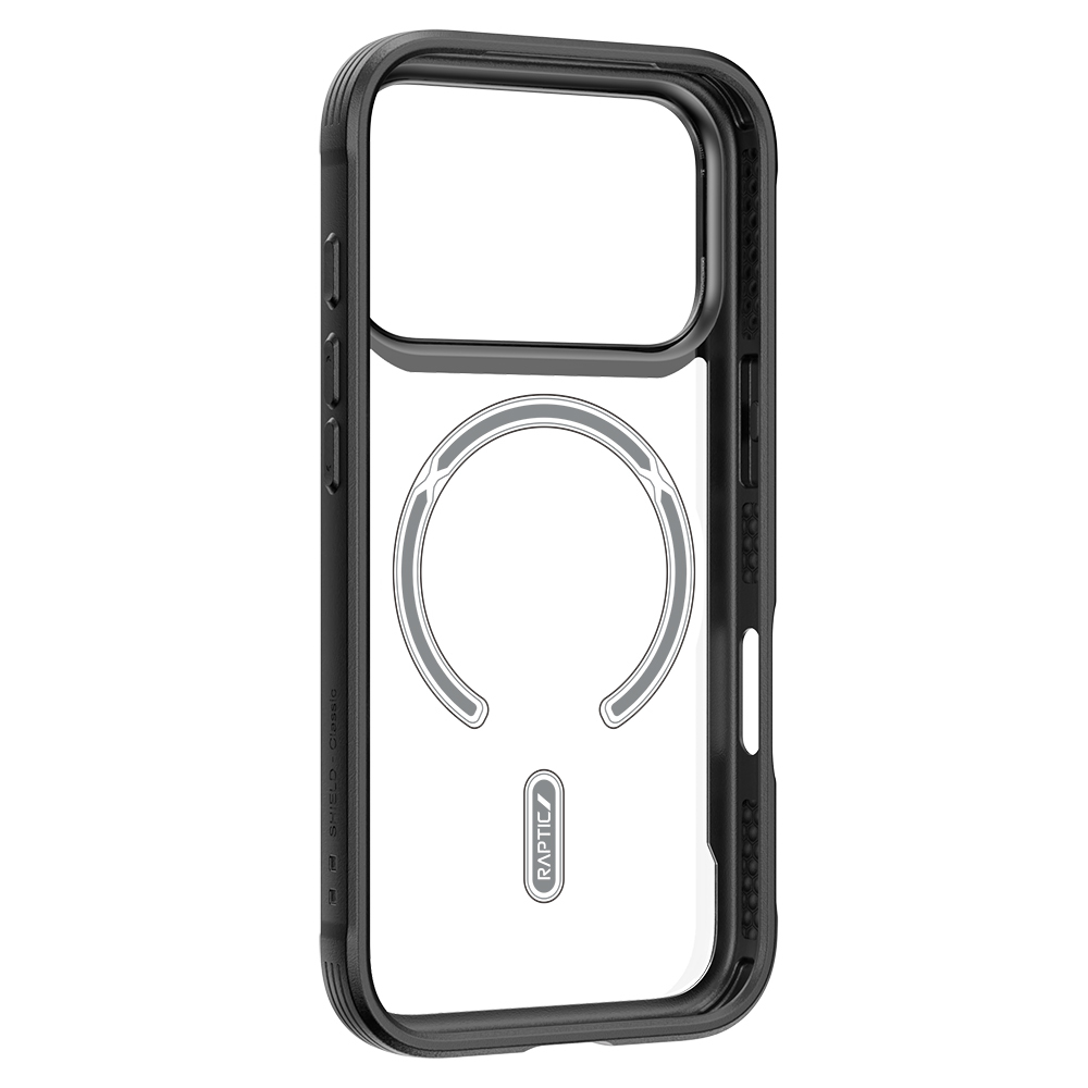 Apple iPhone 17 Pro Kılıf M-safe Şarj Özellikli Airbagli Raptic Shield Serisi Şeffaf Arka Yüzey Kapak - Görsel 5