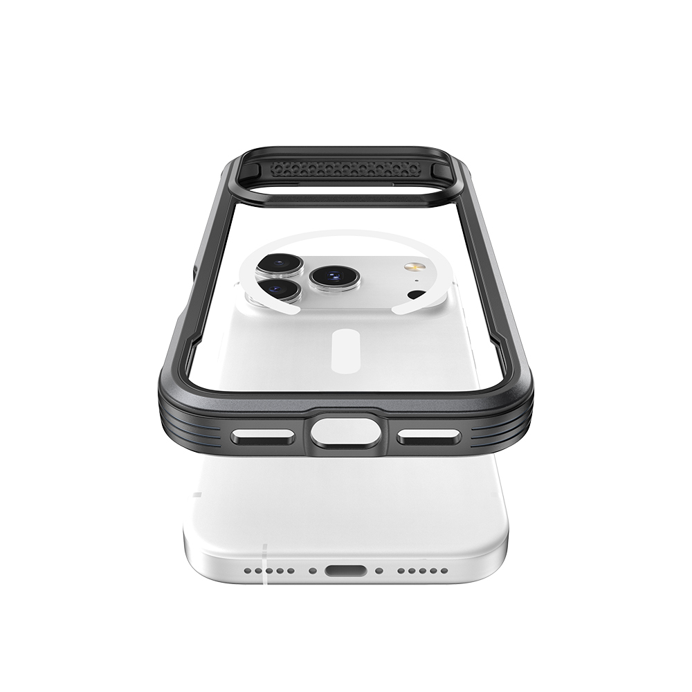 Apple iPhone 17 Pro Kılıf M-safe Şarj Özellikli Airbagli Raptic Shield Serisi Şeffaf Arka Yüzey Kapak - Görsel 13
