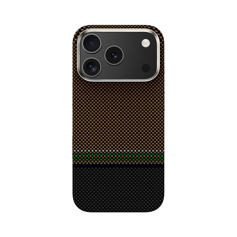 Apple iPhone 17 Pro Kılıf M-safe Şarj Özellikli Karbon Fiber Tasarımlı Benks Prestige ArmorPro Kevlar Kapak